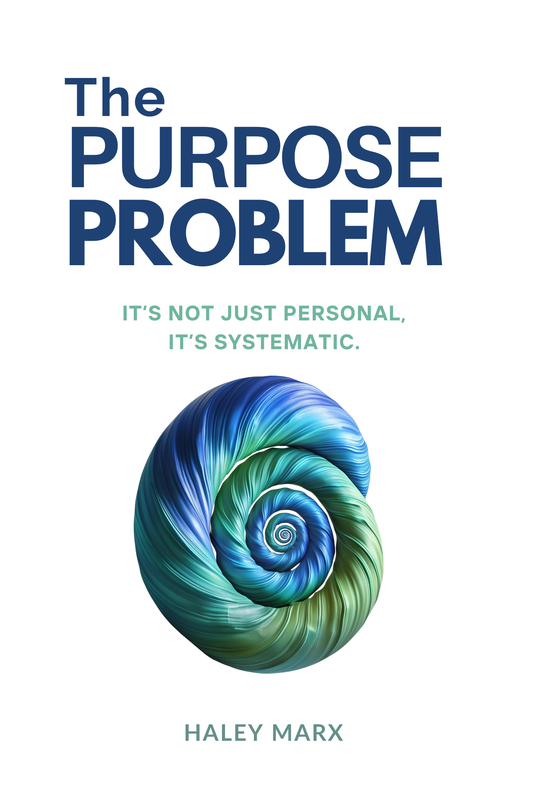 Coming Soon - 'The Purpose Problem - It's not just personal, its systematic' by Haley Marx